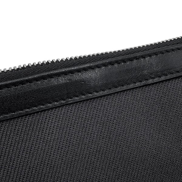 サンローランパリ クラッチバッグ リヴ ゴーシュ キャンバス/レザー 581369 SAINT LAURENT PARIS 黒