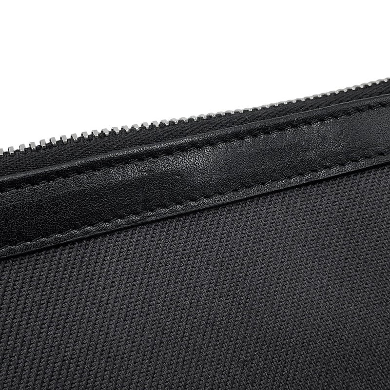 サンローランパリ クラッチバッグ リヴ ゴーシュ キャンバス/レザー 581369 SAINT LAURENT PARIS 黒