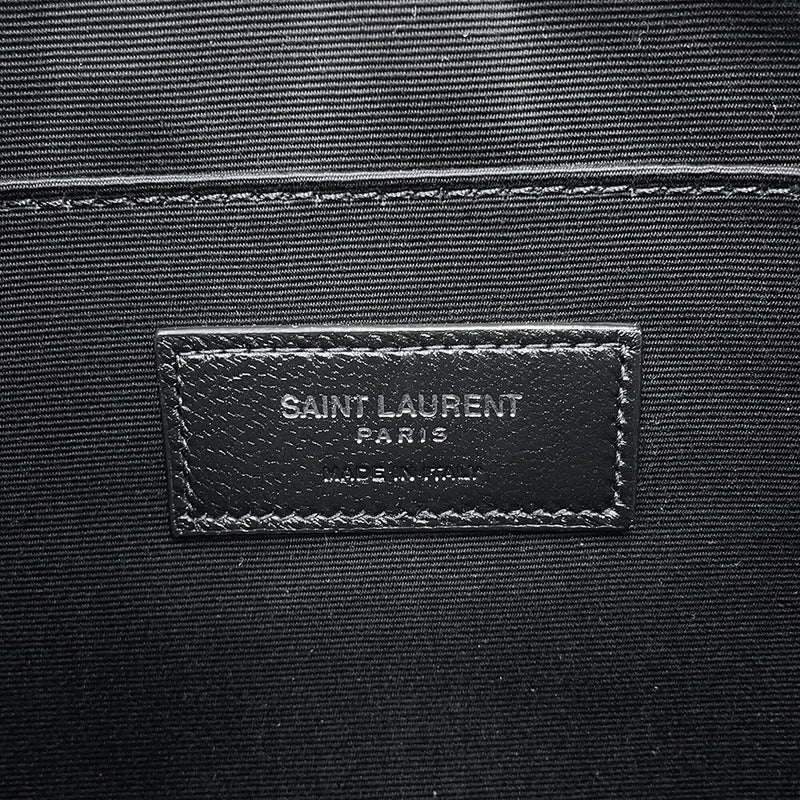 サンローランパリ クラッチバッグ リヴ ゴーシュ キャンバス/レザー 581369 SAINT LAURENT PARIS 黒