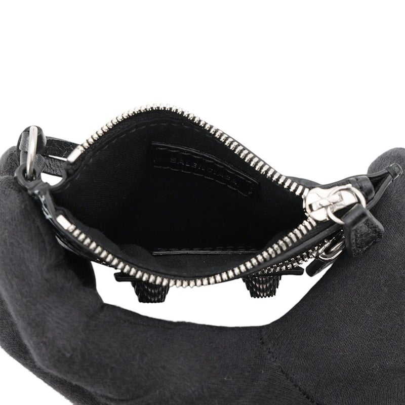 バレンシアガ コインケース ルカゴール グラフィティ Le Cagole 776769 BALENCIAGA 小銭入れ 黒 白