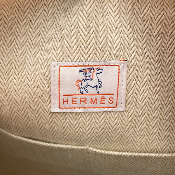 エルメス ポーチ ブリッド・ア・ブラックGM カブリオル テラコッタ/シルバー金具 キャンバス HERMES バッグ 小物入れ