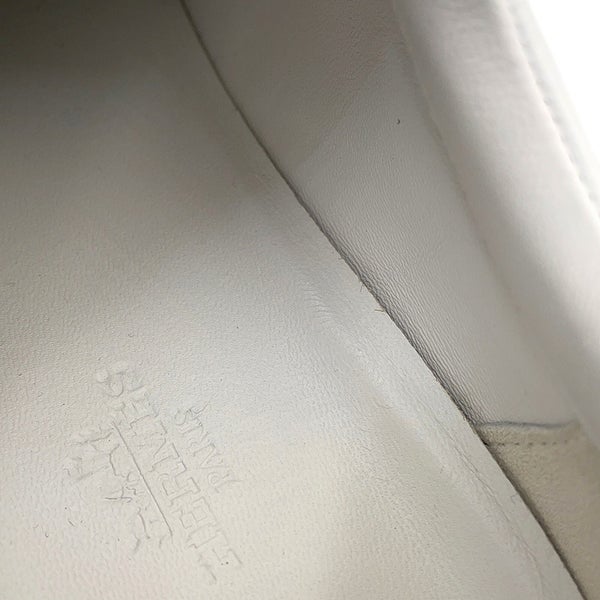 エルメス スニーカー バウンシング レザー/スエード レディースサイズ38 HERMES 靴 白 黒
