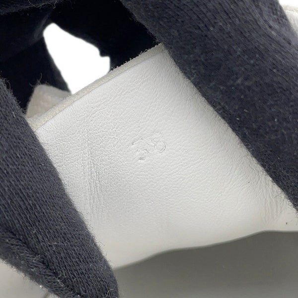 エルメス スニーカー バウンシング レザー/スエード レディースサイズ38 HERMES 靴 白 黒
