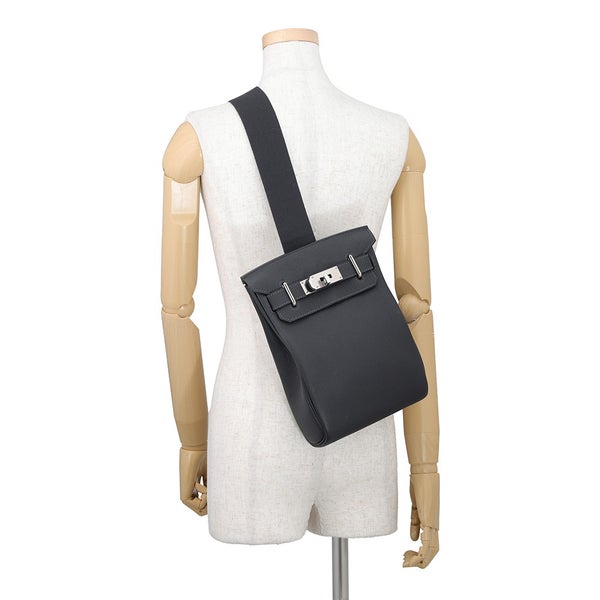 エルメス ボディバッグ ケリー アッカドPM キャバン/シルバー金具 トゴ B刻印 HERMES メンズ