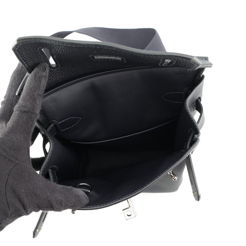 エルメス ボディバッグ ケリー アッカドPM キャバン/シルバー金具 トゴ B刻印 HERMES メンズ