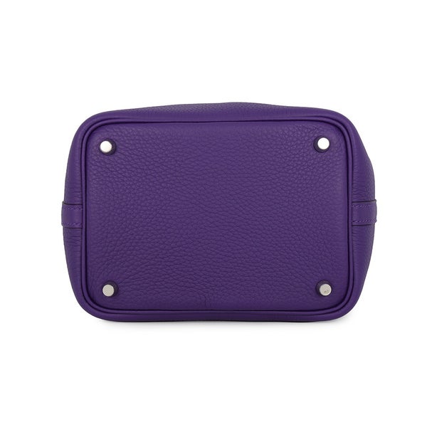 エルメス ハンドバッグ ピコタンロックPM パープル/シルバー金具 トリヨンクレマンス G刻印 HERMES