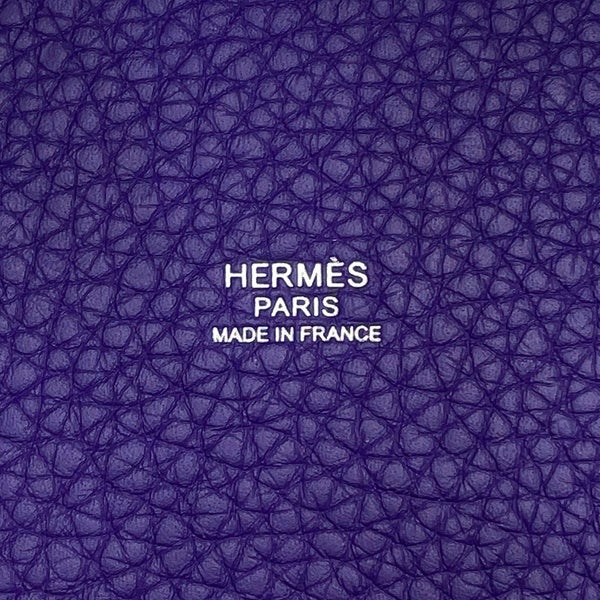 エルメス ハンドバッグ ピコタンロックPM パープル/シルバー金具 トリヨンクレマンス G刻印 HERMES