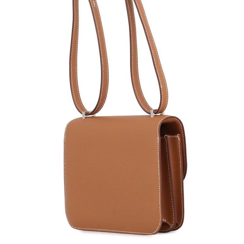 エルメス ショルダーバッグ ミニ コンスタンス3 ミロワール ゴールド/シルバー金具 エプソン W刻印 HERMES Constance