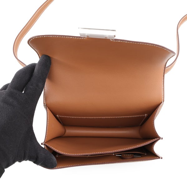 エルメス ショルダーバッグ ミニ コンスタンス3 ミロワール ゴールド/シルバー金具 エプソン W刻印 HERMES Constance