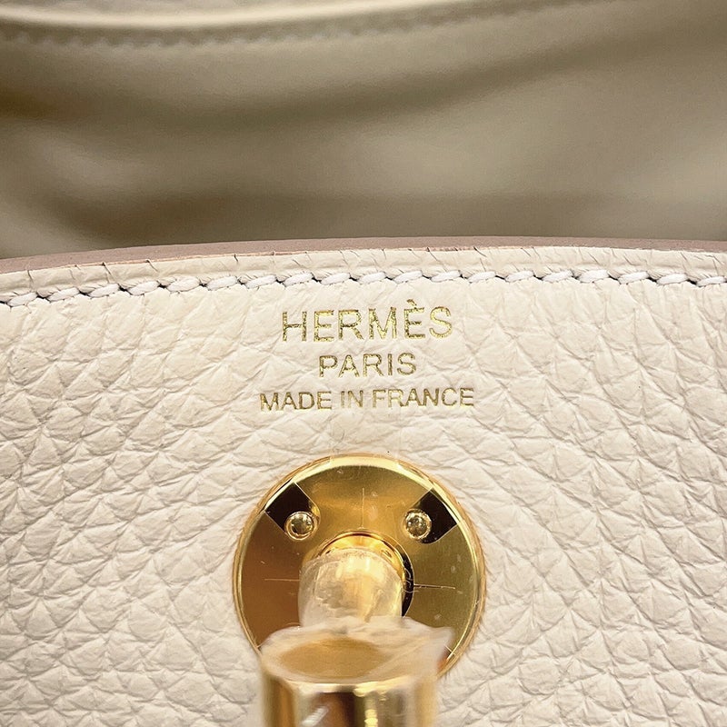 エルメス ハンドバッグ リンディ ミニ クレ/ゴールド金具 トリヨンクレマンス G刻印 HERMES 2wayショルダーバッグ