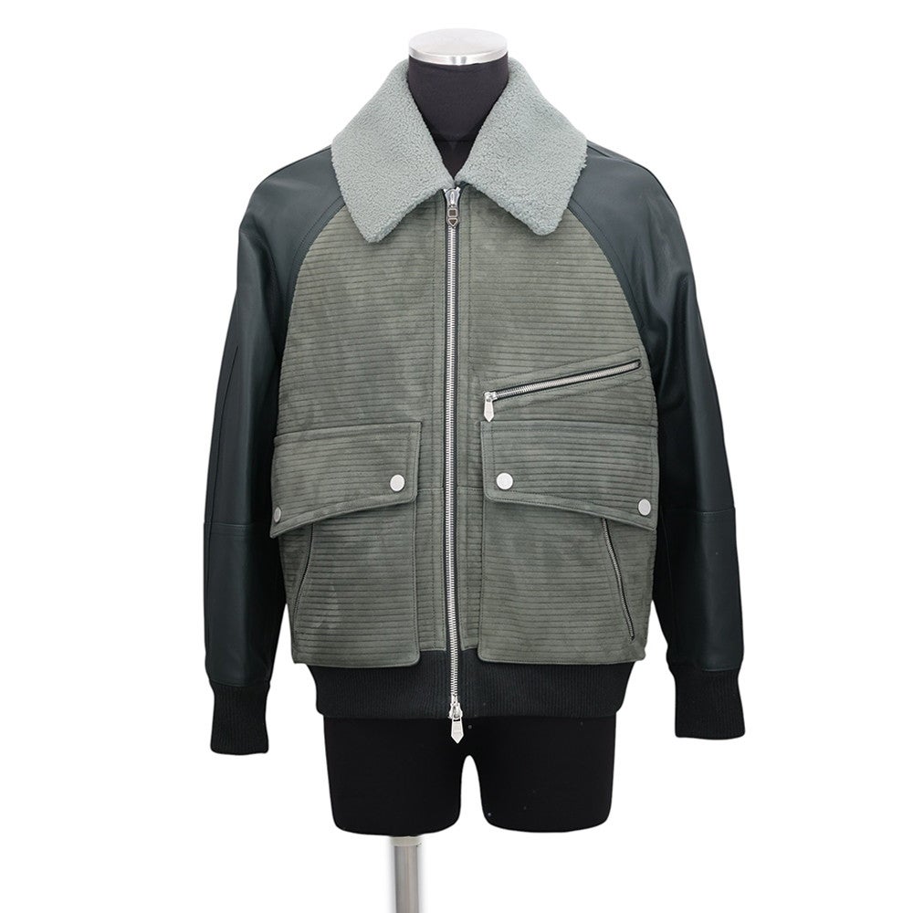 エルメス　ジャケット エルメス ジャケット ジップアップ ムートン メンズサイズ48 HERMES