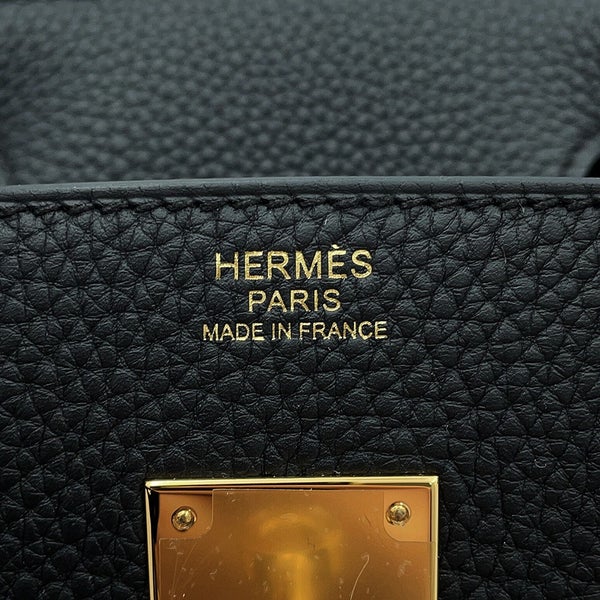 エルメス バーキン30 ブラック/ゴールド金具 トゴ G刻印 HERMES Birkin ハンドバッグ 黒
