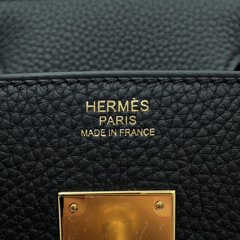 エルメス バーキン30 ブラック/ゴールド金具 トゴ G刻印 HERMES Birkin ハンドバッグ 黒