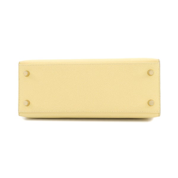 エルメス ハンドバッグ ケリー25 外縫い ジョーヌプッサン/ゴールド金具 エプソン T刻印 HERMES Kelly 2wayバッグ