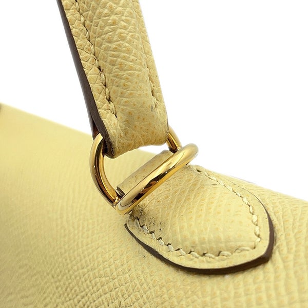 エルメス ハンドバッグ ケリー25 外縫い ジョーヌプッサン/ゴールド金具 エプソン T刻印 HERMES Kelly 2wayバッグ