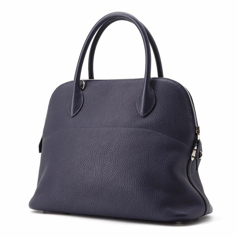 エルメス ハンドバッグ ボリード31 ブルーニュイ/シルバー金具 トリヨンクレマンス C刻印 2wayショルダー