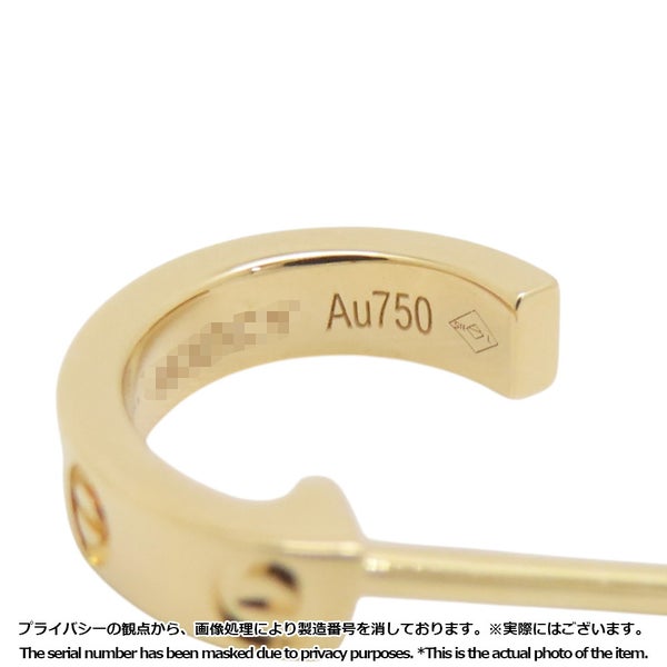 カルティエ ピアス Love フープ イヤリング SM スモールモデル K18YGイエローゴールド B8028800 Cartier ジュエリー ラブフープ