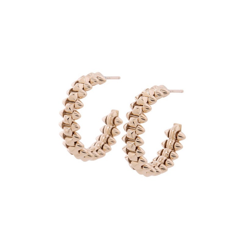 カルティエ ピアス クラッシュ ドゥ フープ イヤリング SM スモールモデル K18PGピンクゴールド B8301415 Cartier
