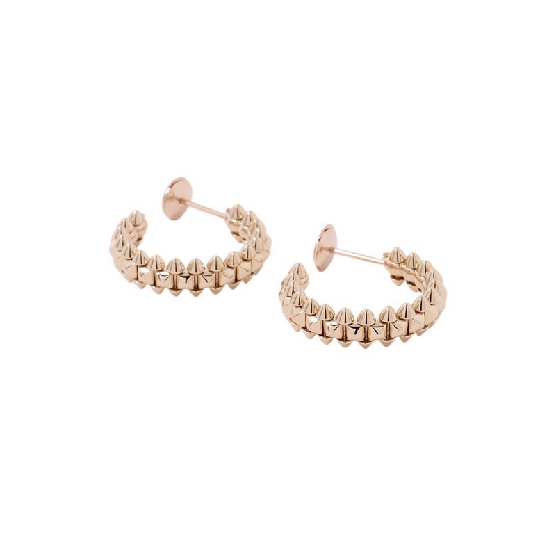 カルティエ ピアス クラッシュ ドゥ フープ イヤリング SM スモールモデル K18PGピンクゴールド B8301415 Cartier