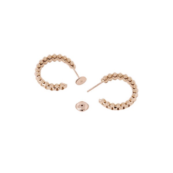 カルティエ ピアス クラッシュ ドゥ フープ イヤリング SM スモールモデル K18PGピンクゴールド B8301415 Cartier