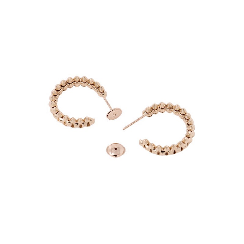 カルティエ ピアス クラッシュ ドゥ フープ イヤリング SM スモールモデル K18PGピンクゴールド B8301415 Cartier