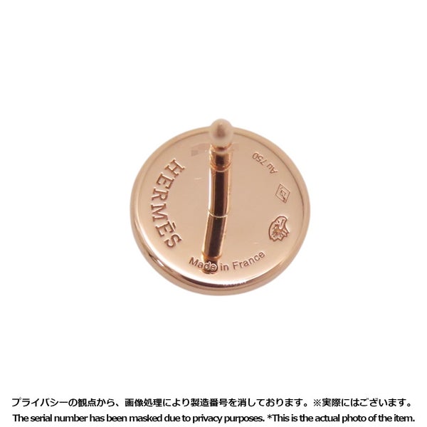 エルメス ピアス エクスリブリス TPM K18PGピンクゴールド HERMES ジュエリー