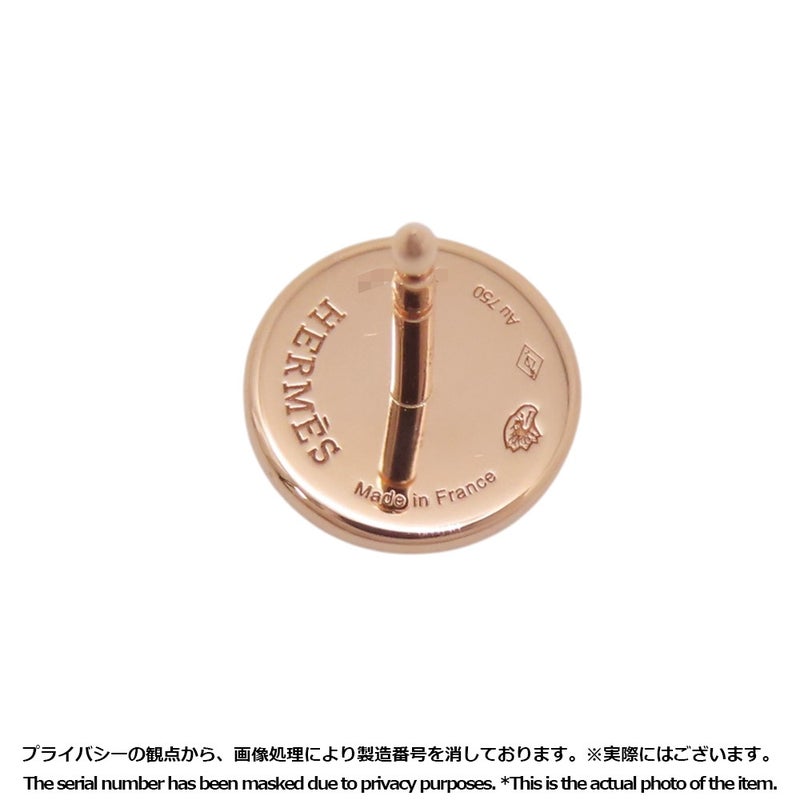 エルメス ピアス エクスリブリス TPM K18PGピンクゴールド HERMES ジュエリー
