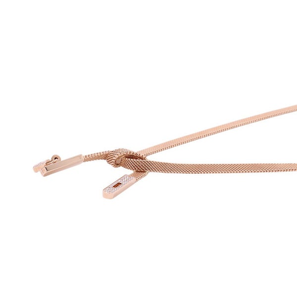 エルメス ネックレス ケリー・ガヴロッシュ ダイヤモンド 88P 計0.95ct K18PGピンクゴールド サイズST HERMES ジュエリー