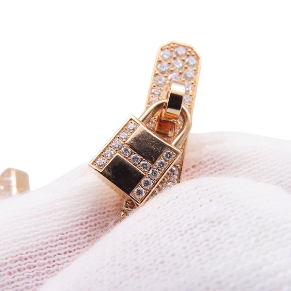 エルメス ネックレス ケリー・ガヴロッシュ ダイヤモンド 88P 計0.95ct K18PGピンクゴールド サイズST HERMES ジュエリー