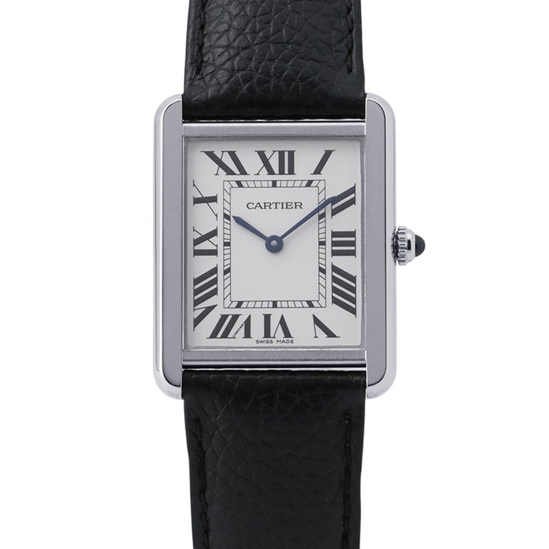 カルティエ タンクソロ LM WSTA0028 Cartier 腕時計 シルバー文字盤 クォーツ