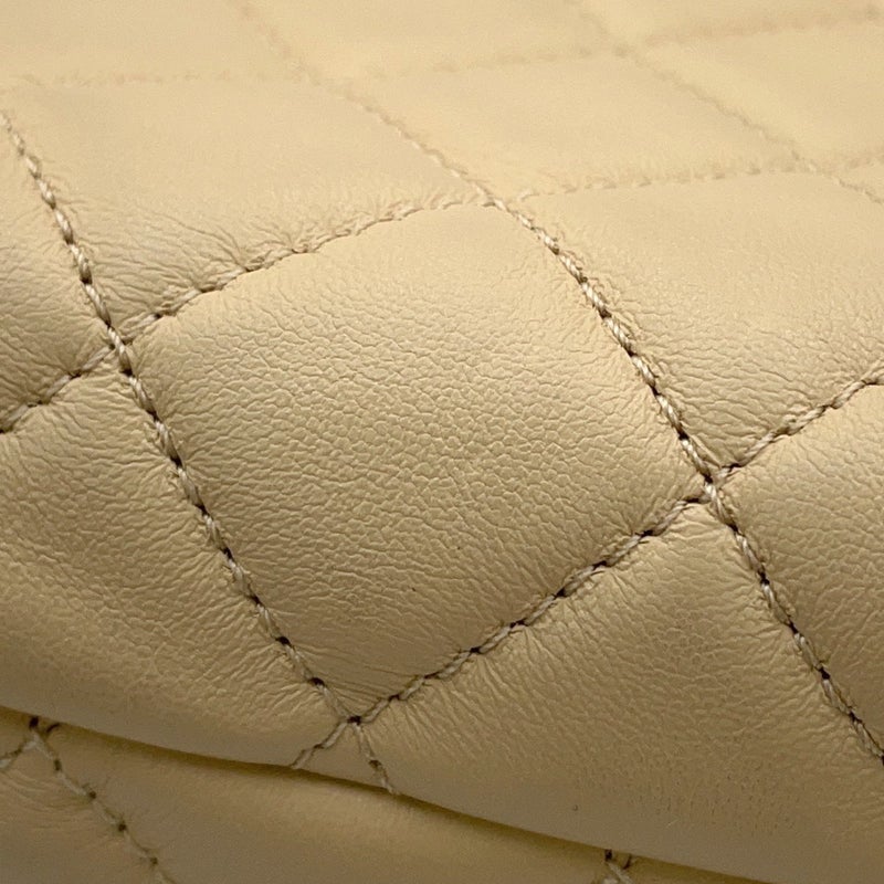 シャネル チェーンショルダーバッグ マトラッセ ココマーク ラムスキン CHANEL