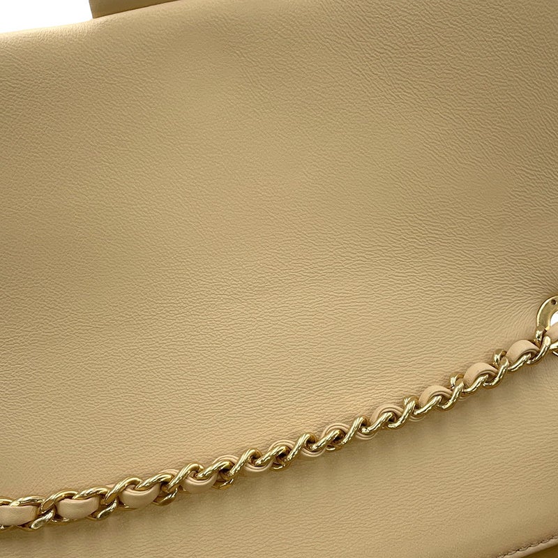 シャネル チェーンショルダーバッグ マトラッセ ココマーク ラムスキン CHANEL