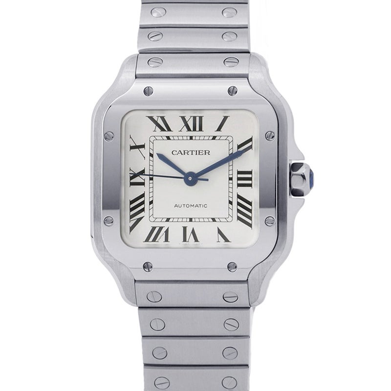 カルティエ サントス ドゥ カルティエ MM WSSA0029 Cartier 腕時計 シルバー文字盤