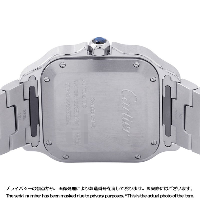 カルティエ サントス ドゥ カルティエ MM WSSA0029 Cartier 腕時計 シルバー文字盤