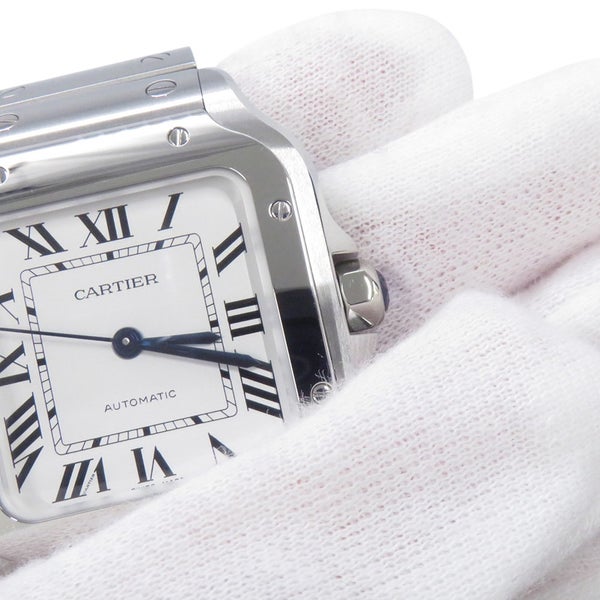 カルティエ サントス ドゥ カルティエ MM WSSA0029 Cartier 腕時計 シルバー文字盤
