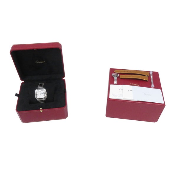 カルティエ サントス ドゥ カルティエ MM WSSA0029 Cartier 腕時計 シルバー文字盤