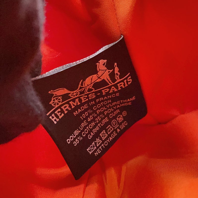 エルメス ポーチ ボリードポーチMM ハイビスカス/シルバー金具 キャンバス HERMES 化粧ポーチ 小物入れ