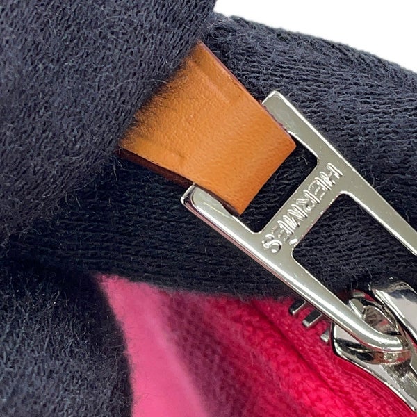 エルメス ポーチ ボリードポーチMM ハイビスカス/シルバー金具 キャンバス HERMES 化粧ポーチ 小物入れ