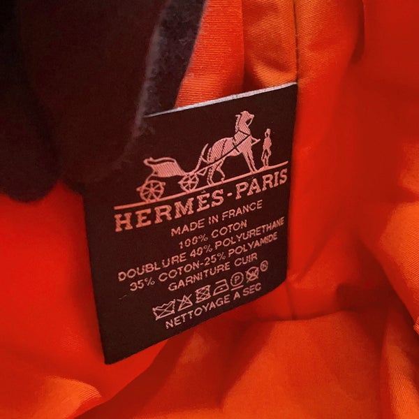 エルメス ポーチ ボリードポーチMM オランジュ・フー/シルバー金具 キャンバス HERMES 化粧ポーチ 小物入れ