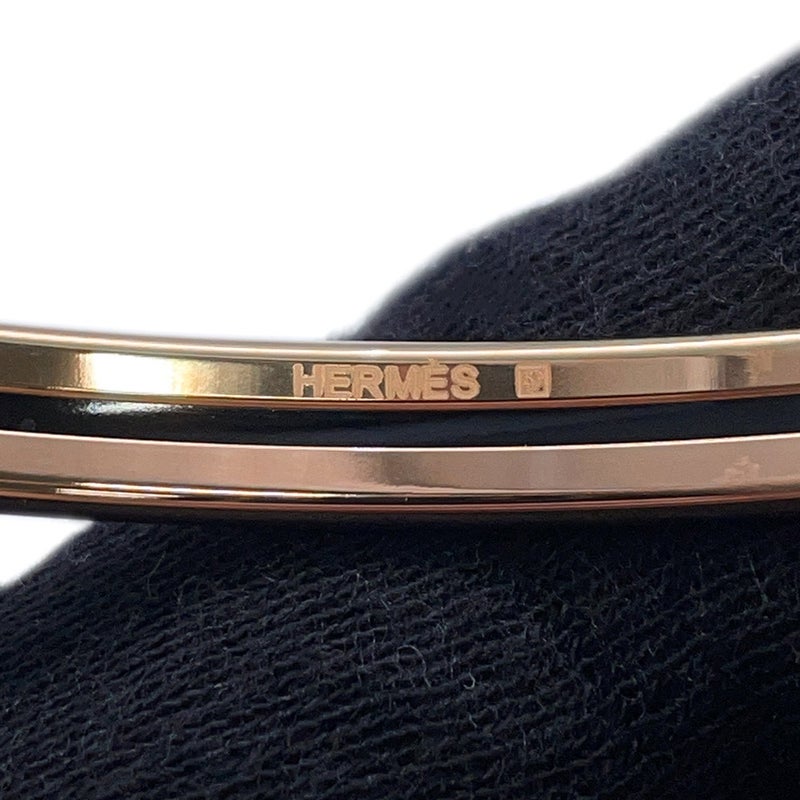 エルメス ブレスレット エナメル バングル 十二星座 ローズプードル/ピンクゴールド金具 HERMES アクセサリー