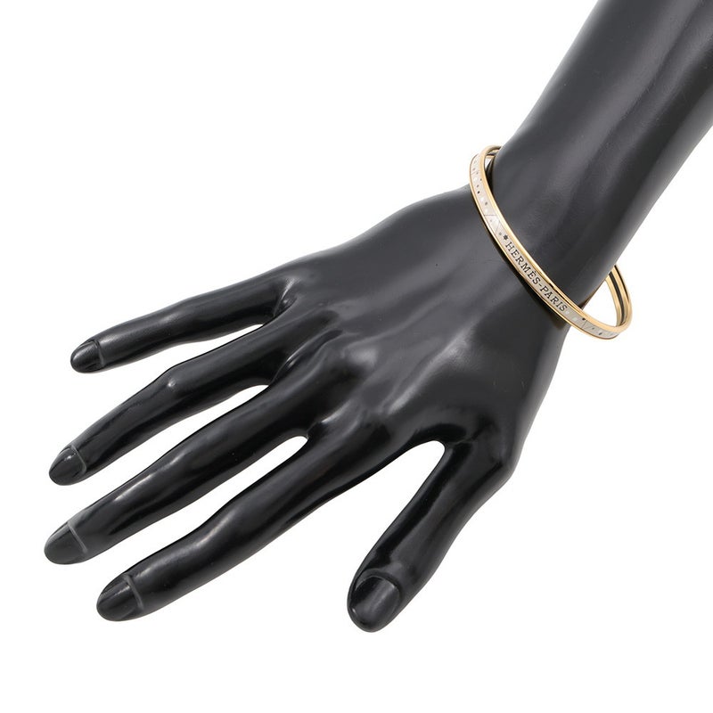 エルメス ブレスレット エナメル バングル 十二星座 ベージュ・ラン/ゴールド金具 HERMES アクセサリー