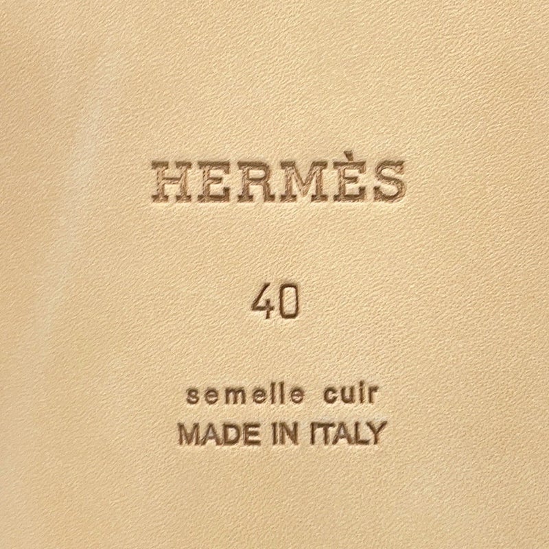 エルメス サンダル イズミール Ismir メンズサイズ40 HERMES 靴 黒 ブラック
