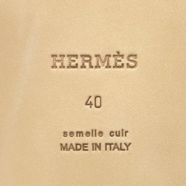 エルメス サンダル イズミール Ismir メンズサイズ40 HERMES 靴 黒 ブラック