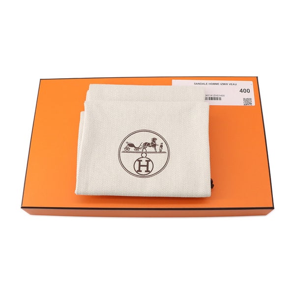 エルメス サンダル イズミール Ismir メンズサイズ40 HERMES 靴 黒 ブラック