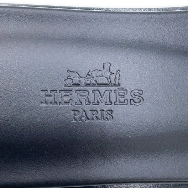 エルメス サンダル オラン ボックスカーフ レディースサイズ36 HERMES 靴 黒 ブラック