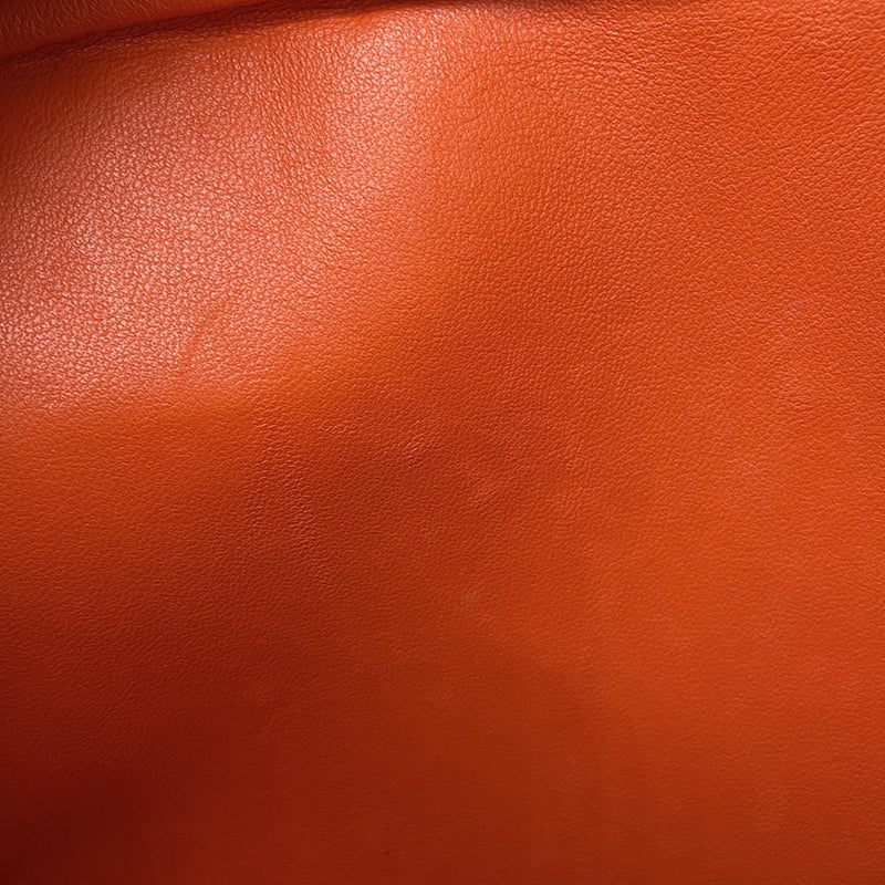 エルメス ハンドバッグ プリュム ミニ タンジェリン/シルバー金具 オーストリッチ W刻印 HERMES バッグ