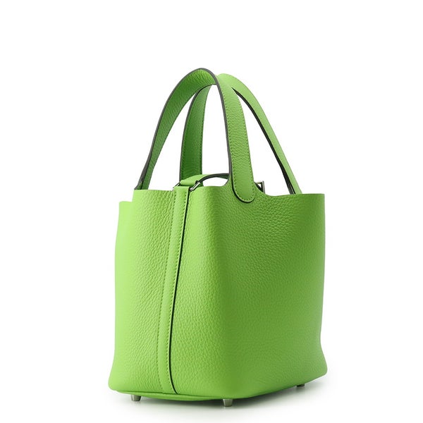 エルメス ハンドバッグ ピコタンロックPM グラニー/シルバー金具 トリヨンクレマンス G刻印 HERMES トートバッグ