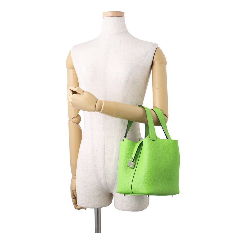 エルメス ハンドバッグ ピコタンロックPM グラニー/シルバー金具 トリヨンクレマンス G刻印 HERMES トートバッグ