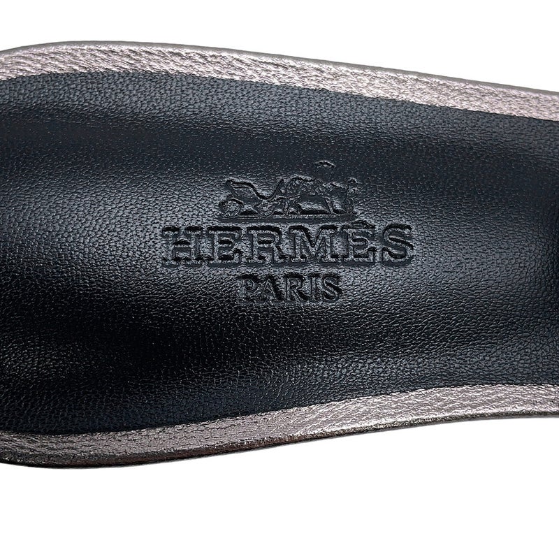エルメス サンダル オアジス Oasis シェーヴル・メタリゼ レディースサイズ36 HERMES 靴