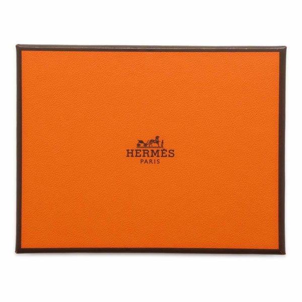 エルメス キーホルダー カルメン ウノドス ブラック/ゴールド/シルバー金具 ラムスキン チャーム